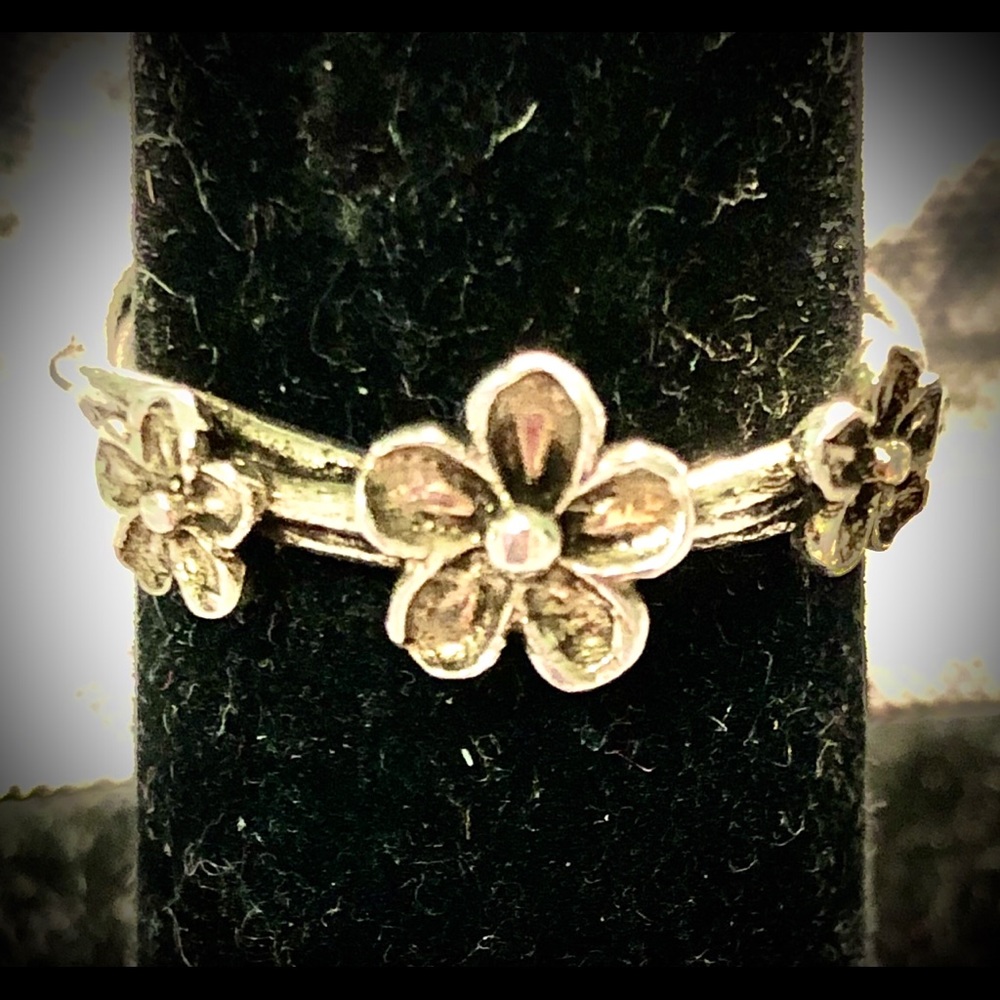 Artisan Sterling Flower Power Ring Size 8